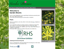 Tablet Screenshot of gardenblooms.co.uk